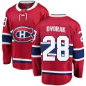 Fanatics Branded Montreal Canadiens Men's Christian Dvorak Breakaway Red Home NHL Jersey