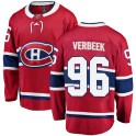 Fanatics Branded Montreal Canadiens Men's Hayden Verbeek Breakaway Red Home NHL Jersey
