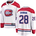 Fanatics Branded Montreal Canadiens Youth Christian Dvorak Breakaway White Away NHL Jersey