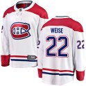 Fanatics Branded Montreal Canadiens Youth Dale Weise Breakaway White Away NHL Jersey