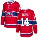 Adidas Montreal Canadiens Men's Nick Suzuki Authentic Red Home NHL Jersey