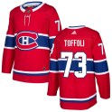 Adidas Montreal Canadiens Men's Tyler Toffoli Authentic Red Home NHL Jersey