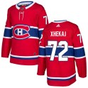 Adidas Montreal Canadiens Men's Arber Xhekaj Authentic Red Home NHL Jersey