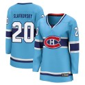 Fanatics Branded Montreal Canadiens Women's Juraj Slafkovsky Breakaway Light Blue Special Edition 2.0 NHL Jersey