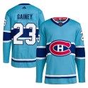 Adidas Montreal Canadiens Men's Bob Gainey Authentic Light Blue Reverse Retro 2.0 NHL Jersey