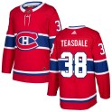 Adidas Montreal Canadiens Youth Joel Teasdale Authentic Red Home NHL Jersey