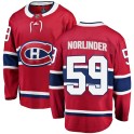 Fanatics Branded Montreal Canadiens Youth Mattias Norlinder Breakaway Red Home NHL Jersey