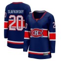 Fanatics Branded Montreal Canadiens Women's Juraj Slafkovsky Breakaway Blue 2020/21 Special Edition NHL Jersey