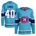 Adidas Montreal Canadiens Youth Joel Armia Authentic Light Blue Reverse Retro 2.0 NHL Jersey