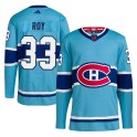 Adidas Montreal Canadiens Youth Patrick Roy Authentic Light Blue Reverse Retro 2.0 NHL Jersey