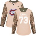 Adidas Montreal Canadiens Women's Tyler Toffoli Authentic Camo Veterans Day Practice NHL Jersey