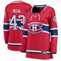 Fanatics Branded Montreal Canadiens Women's Jordan Weal Breakaway Red Home NHL Jersey