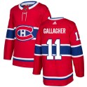 Adidas Montreal Canadiens Men's Brendan Gallagher Authentic Red NHL Jersey