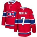 Adidas Montreal Canadiens Men's Howie Morenz Authentic Red NHL Jersey