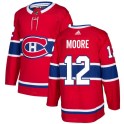 Adidas Montreal Canadiens Youth Dickie Moore Authentic Red Home NHL Jersey