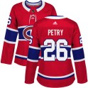 Adidas Montreal Canadiens Women's Jeff Petry Authentic Red Home NHL Jersey