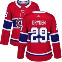 Adidas Montreal Canadiens Women's Ken Dryden Authentic Red Home NHL Jersey