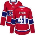 Adidas Montreal Canadiens Women's Paul Byron Authentic Red Home NHL Jersey