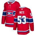 Adidas Montreal Canadiens Youth Victor Mete Authentic Red Home NHL Jersey