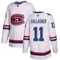 Adidas Montreal Canadiens Men's Brendan Gallagher Authentic White 2017 100 Classic NHL Jersey