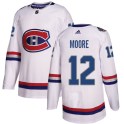 Adidas Montreal Canadiens Men's Dickie Moore Authentic White 2017 100 Classic NHL Jersey
