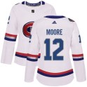 Adidas Montreal Canadiens Women's Dickie Moore Authentic White 2017 100 Classic NHL Jersey