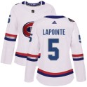 Adidas Montreal Canadiens Women's Guy Lapointe Authentic White 2017 100 Classic NHL Jersey
