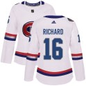 Adidas Montreal Canadiens Women's Henri Richard Authentic White 2017 100 Classic NHL Jersey