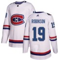 Adidas Montreal Canadiens Men's Larry Robinson Authentic White 2017 100 Classic NHL Jersey
