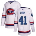 Adidas Montreal Canadiens Youth Paul Byron Authentic White 2017 100 Classic NHL Jersey