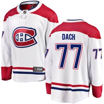 Fanatics Branded Montreal Canadiens Men's Kirby Dach Breakaway White Away NHL Jersey