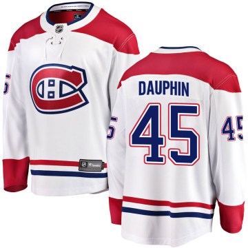 Fanatics Branded Montreal Canadiens Men's Laurent Dauphin Breakaway White Away NHL Jersey