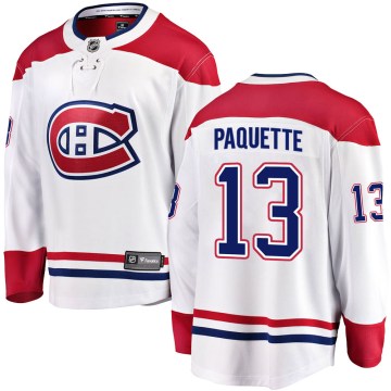 Fanatics Branded Montreal Canadiens Men's Cedric Paquette Breakaway White Away NHL Jersey