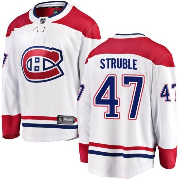 Fanatics Branded Montreal Canadiens Men's Jayden Struble Breakaway White Away NHL Jersey
