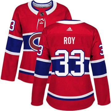 Adidas Montreal Canadiens Women's Patrick Roy Authentic Red Home NHL Jersey