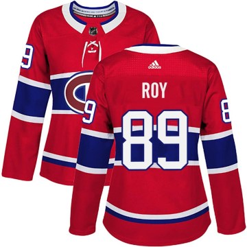 Adidas Montreal Canadiens Women's Joshua Roy Authentic Red Home NHL Jersey
