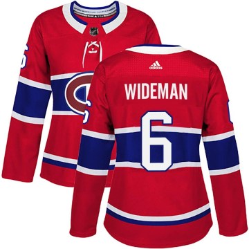 Adidas Montreal Canadiens Women's Chris Wideman Authentic Red Home NHL Jersey