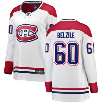 Fanatics Branded Montreal Canadiens Women's Alex Belzile Breakaway White Away NHL Jersey