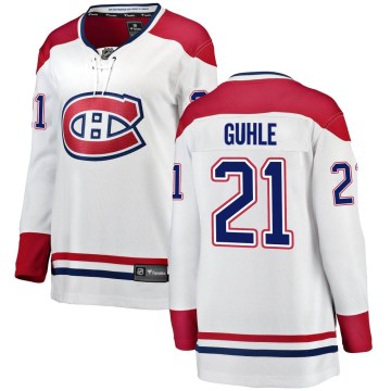 Fanatics Branded Montreal Canadiens Women's Kaiden Guhle Breakaway White Away NHL Jersey