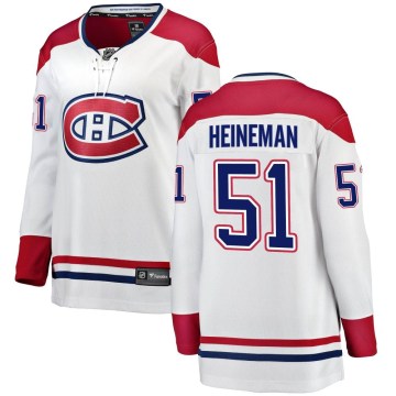Fanatics Branded Montreal Canadiens Women's Emil Heineman Breakaway White Away NHL Jersey