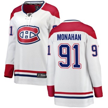 Fanatics Branded Montreal Canadiens Women's Sean Monahan Breakaway White Away NHL Jersey