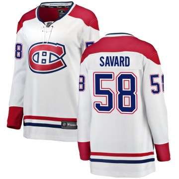 Fanatics Branded Montreal Canadiens Women's David Savard Breakaway White Away NHL Jersey