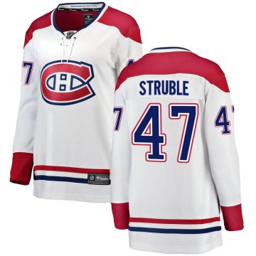 Fanatics Branded Montreal Canadiens Women's Jayden Struble Breakaway White Away NHL Jersey
