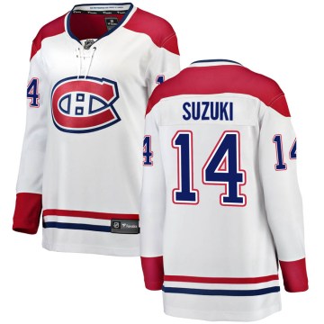 Fanatics Branded Montreal Canadiens Women's Nick Suzuki Breakaway White Away NHL Jersey