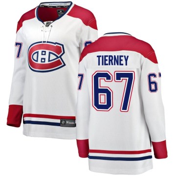 Fanatics Branded Montreal Canadiens Women's Chris Tierney Breakaway White Away NHL Jersey