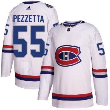 Adidas Montreal Canadiens Men's Michael Pezzetta Authentic White 2017 100 Classic NHL Jersey