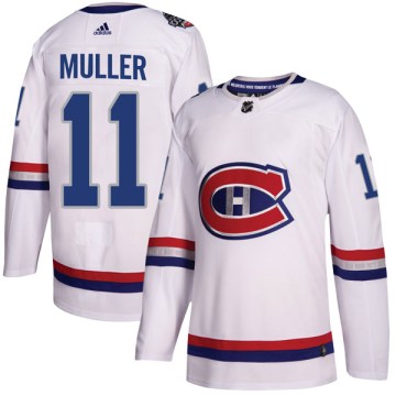 Adidas Montreal Canadiens Youth Kirk Muller Authentic White 2017 100 Classic NHL Jersey