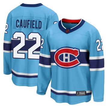 Fanatics Branded Montreal Canadiens Men's Cole Caufield Breakaway Light Blue Special Edition 2.0 NHL Jersey