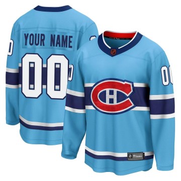 Fanatics Branded Montreal Canadiens Men's Custom Breakaway Light Blue Custom Special Edition 2.0 NHL Jersey