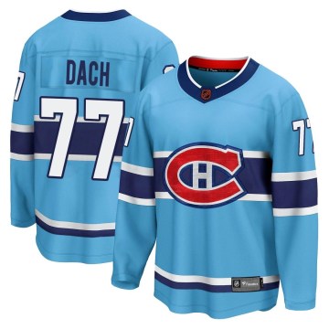 Fanatics Branded Montreal Canadiens Men's Kirby Dach Breakaway Light Blue Special Edition 2.0 NHL Jersey